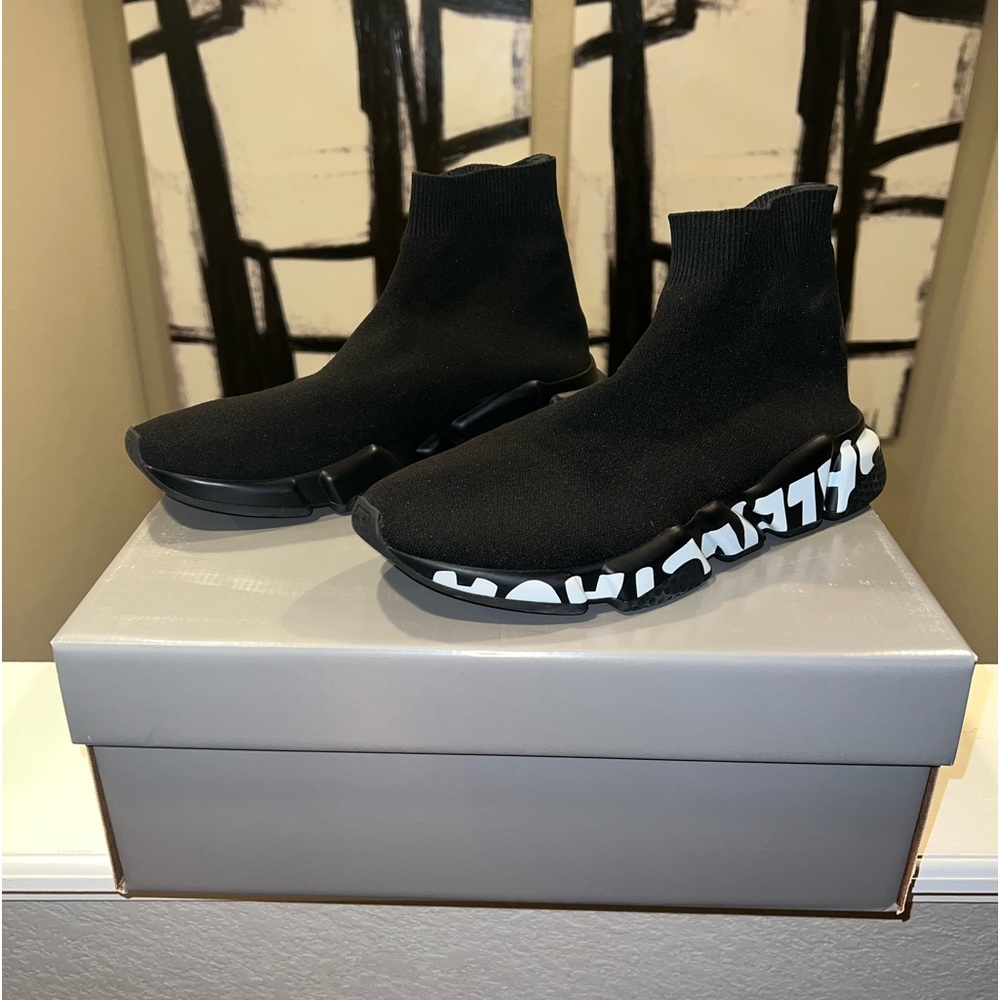 Balenciaga Speed Knit Graffiti Sneaker Size 41
